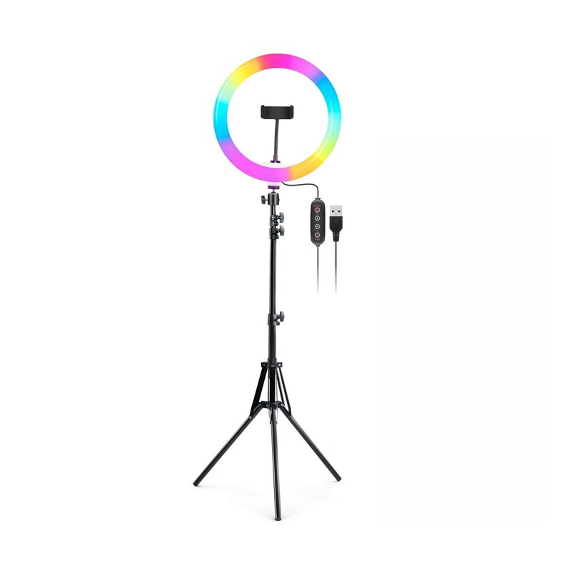 DigiTek DRL-14C RGB Ring Light with Stand