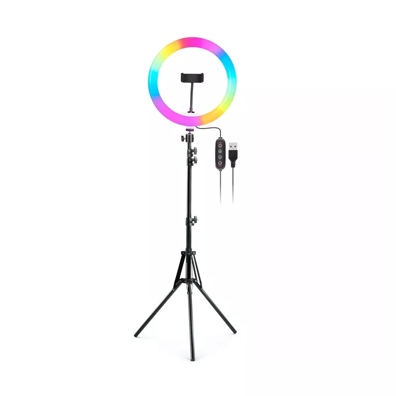 DigiTek DRL-14C RGB Ring Light with Stand