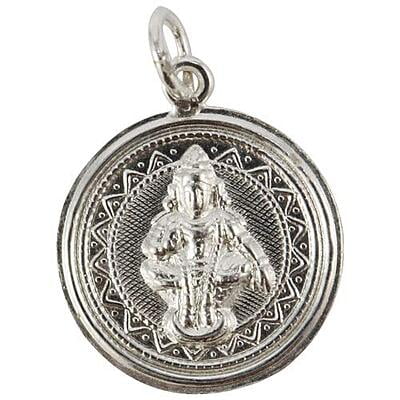 Sterling Silver Lord Ayyappan (Iyyappan) pendant/Dollar Sterling Silver Lord Ayyappan (Iyyappan) pendant/Dollar