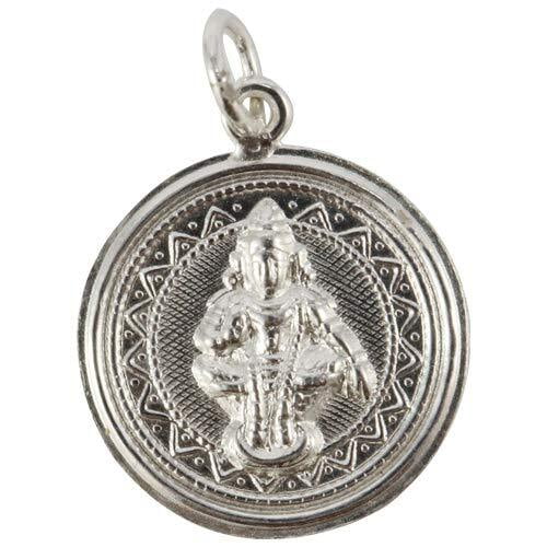 Sterling Silver Lord Ayyappan (Iyyappan) pendant/Dollar Sterling Silver Lord Ayyappan (Iyyappan) pendant/Dollar