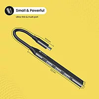 Portronics Mport 31C – 4-in-1 USB-C Hub, 5Gbps Speed, supports HDMI, USB 3.0, and SD card reader, compact design, perfect for laptops and tablets, enhances connectivity and productivity.
