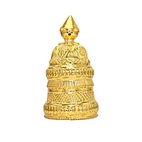 God Ornament Gold Plated Full Round Crown