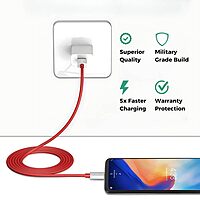 Portronics 65W Type-C Fast Charger with Type-C Cable | Power Delivery USB-C Wall Adapter