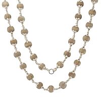 Pure Silver-Tied Tulasi Mala for Ayyappan Devotees