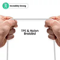 Portronics Konnect L Type C Cable – 1.2m Black, durable and fast charging, perfect for data transfer and syncing. Compatible with various devices, ensuring reliable performance and convenience.