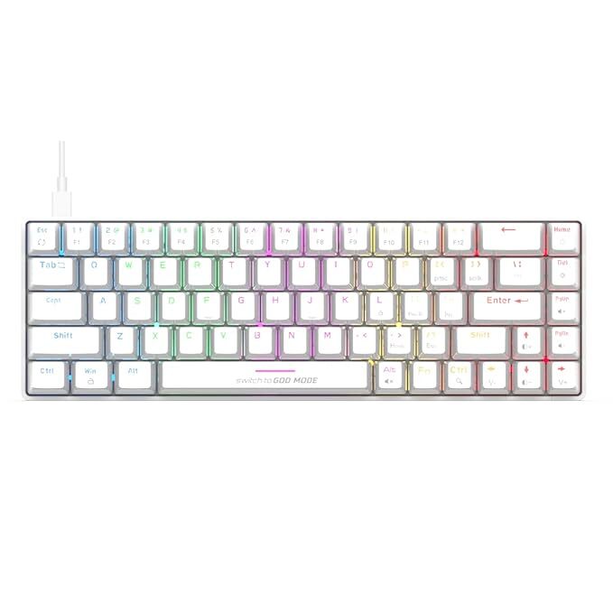 Cosmic Byte Artemis 68Key Per Key RGB Wired Mechanical Keyboard CB-GK-23 ( White )