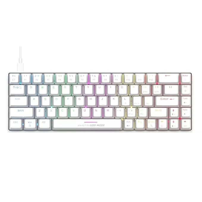 Cosmic Byte Artemis 68Key Per Key RGB Wired Mechanical Keyboard CB-GK-23 ( White )