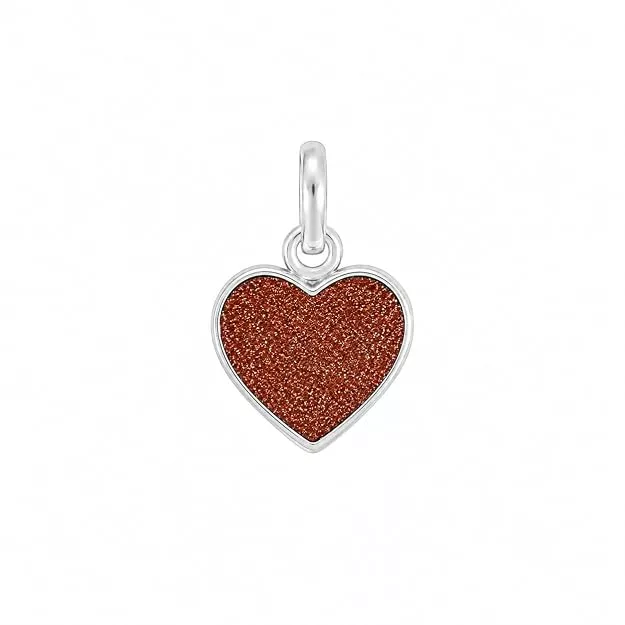 925 Sterling Silver Rajavarthi Heart Pendant without Chain for Everyday Wear