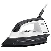 Borosil Glider 1000W Dry Iron with American Heritage Non-Stick Soleplate Coating, Thermostate for Better Heat Conductivity, Dry Ironing for Silk, Nylon, Rayon, Wool, Cotton & More, 2 Years Warranty