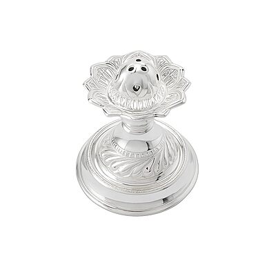 Silver Agarbatti Stand Lotus Design Incense Sticks Holder