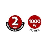 Borosil 1000W Neo Waffle Maker | Non Stick Coating, Square, Anti Skid Rubber Feet, Automatic Temperature Control | 2 Year Warranty, Silver