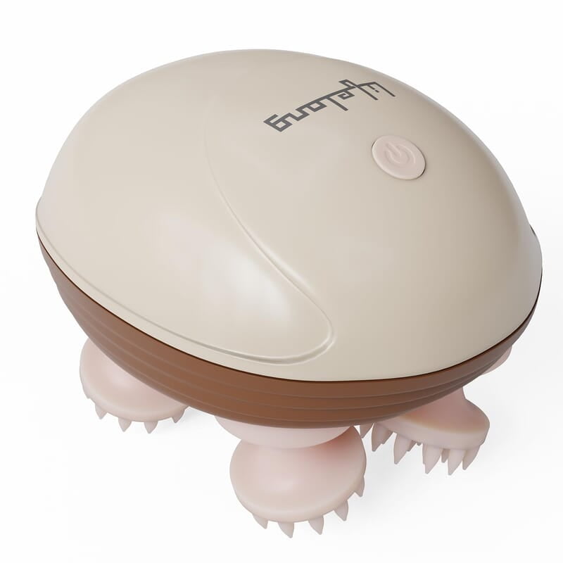 Lifelong Rechargeable Electric Head & Scalp Kneading Massager, 4 Speed Modes, Handheld Portable Head Massager for Hair Growth