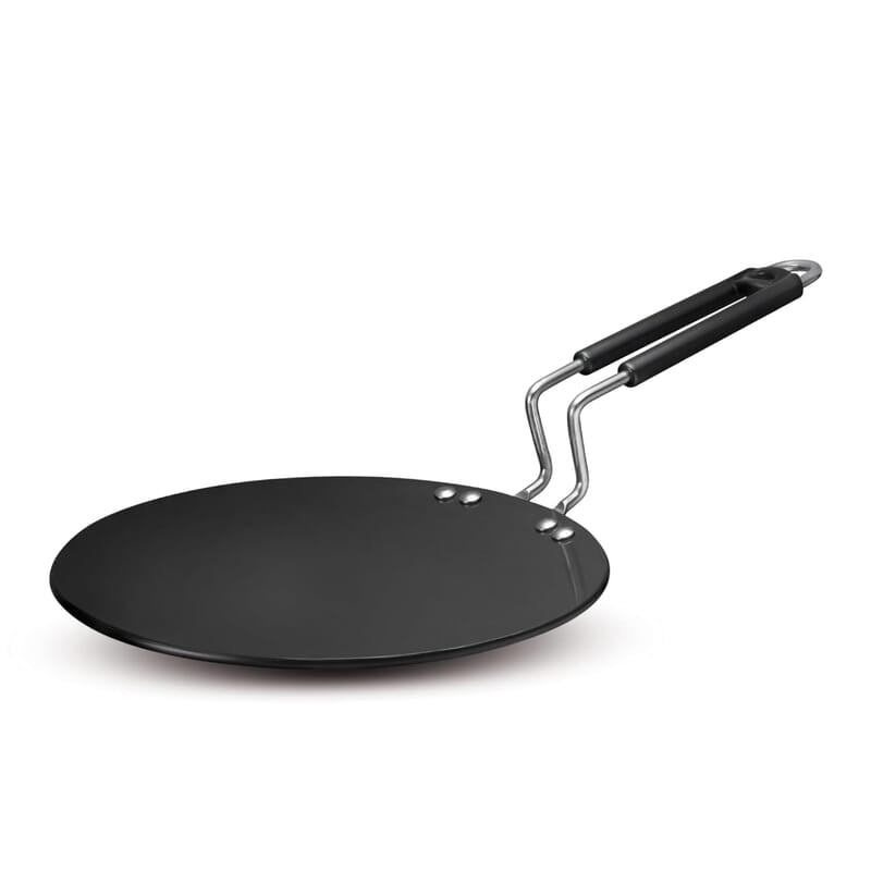 KENT Hard Anodised Roti Tawa 25 CM 4.88 mm Thick Base