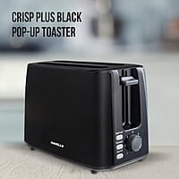 Havells Crisp Plus 750 Watts Pop up Toaster (Black)