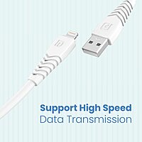 Portronics POR 1032 Konnect Core 2 Lightning Cable – 1m | 8 Pin | PVC | White
