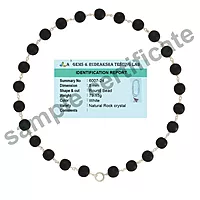 Karungali Mala with Silver Murugan, Vel & Tamil Om Pendant Spiritual Mala