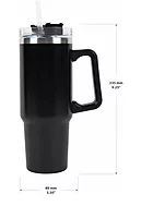 1200ml Steel Hot and Cold Tumbler - 1 straw