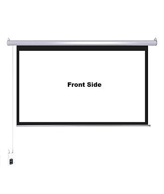 Projector Screen Motorized 16:9 – Professional Full HD Matte White, Retractable, High-Definition for Home Theaters, Offices & Classrooms