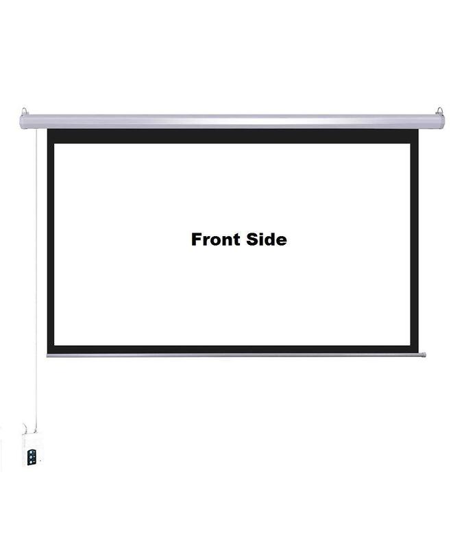 Projector Screen Motorized 16:9 – Professional Full HD Matte White, Retractable, High-Definition for Home Theaters, Offices & Classrooms Projector Screen Motorized 16:9 – Professional Full HD Matte White, Retractable, High-Definition for Home Theaters, Offices & Classrooms