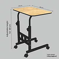 POR 1376 My Buddy D Laptop Table – Movable & Extendable Height | Brown | 1 Year Warranty