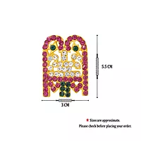 God Ornament Gold Plated Stone Work Amman Thali