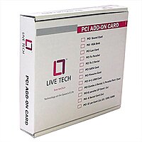 Live Tech PCI 1x LAN Card provides stable network access, fast data transfer, simple setup, and supports multiple operating systems.