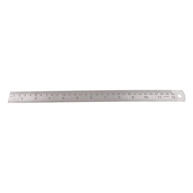 12"/ 30cm Steel Foot Ruler (Scale) (1 Foot) (Set of 3 Pcs.)