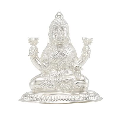 Silver Lakshmi Idol/Silai