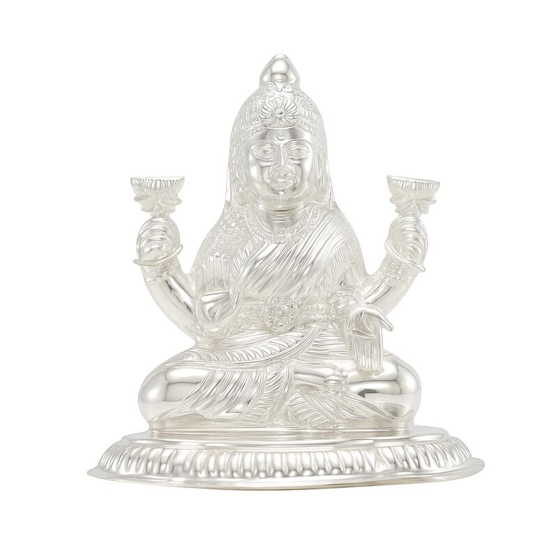 Silver Lakshmi Idol/Silai