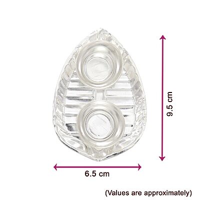 Silver Betel Leaf Haldi Kumkum Plate