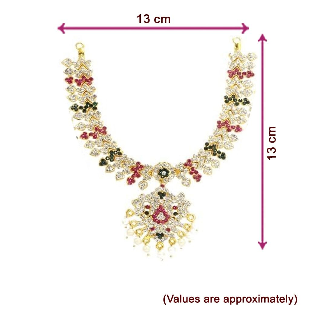 Gold Plated Varalakshmi Amman Face/Mugam with Attigai/Necklace