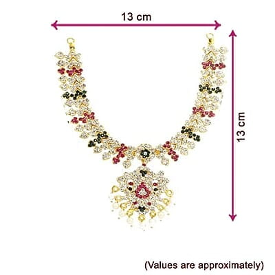 Gold Plated Varalakshmi Amman Face/Mugam with Attigai/Necklace Gold Plated Varalakshmi Amman Face/Mugam with Attigai/Necklace