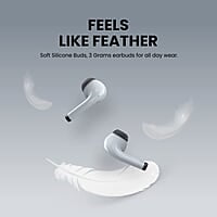 Portronics Harmonics Twins S4 Wireless Earbuds White