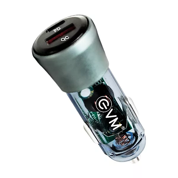 EVM CCR-04 Car Charger 38W - T Blue