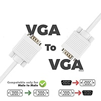 VGA Cable Male to Male 5 Meter Cable For PC Monitor LCD LED