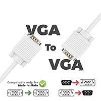VGA Cable Male to Male (10 Meter) For PC Monitor LCD LED