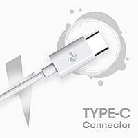 ZEBRONICS Zeb-Buds C2 in Ear Type C Wired Earphones with Mic, Braided 1.2 Metre Cable, Metallic Design, 10mm Drivers, in Line Mic & Volume Controller