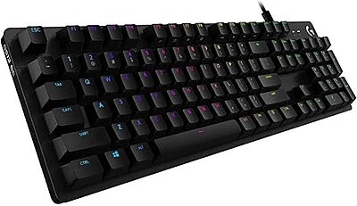 Logitech RGB Backlit Mechanical Wired Gaming Keyboard (Carbon) G 512