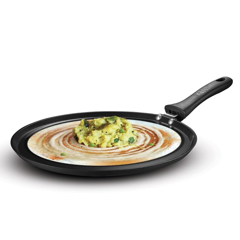 KENT Hard Anodised Dosa Tawa 30 CM 4.88mm Thick Base