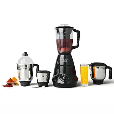 Prestige Iris Plus 750 W Mixer Grinder With 4 Jars (3 Stainless Steel Jars+ 1 Juicer Jar) 4 Super Efficient Stainless Blades