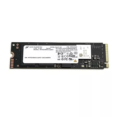 Micron SSD 512GB 2210 NVMe PCIe Gen3 x4 MTFDHBA512QFD M09630-001