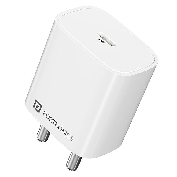 Portronics Adapto 25 Plus 25W Type-C PD GaN Wall Charger Super Fast Charging