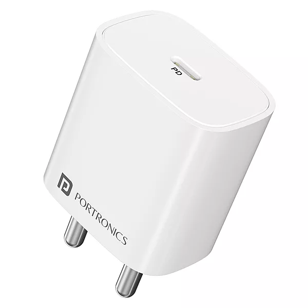 Portronics Adapto 25 Plus 25W Type-C PD GaN Wall Charger Super Fast Charging