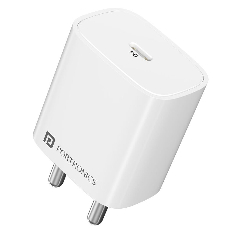 Portronics Adapto 25 Plus 25W Type-C PD GaN Wall Charger Super Fast Charging