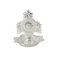 Sterling Silver Chakra Incense Holder | Chandi Chakram Pooja Dhoop Stand