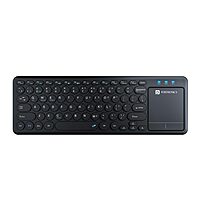 Portronics Bubble PRO Bluetooth + Wireless Keyboard – Black | With Touch Pad | 1 Year Warranty