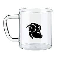 Borosil - Classic Aries Mug, 305 ml, Transparent