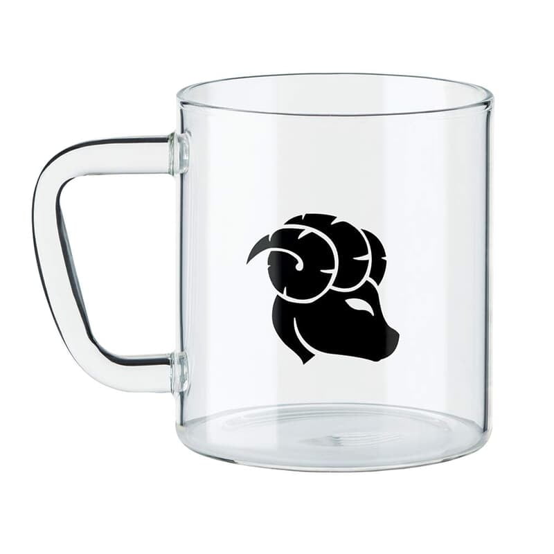 Borosil - Classic Aries Mug, 305 ml, Transparent