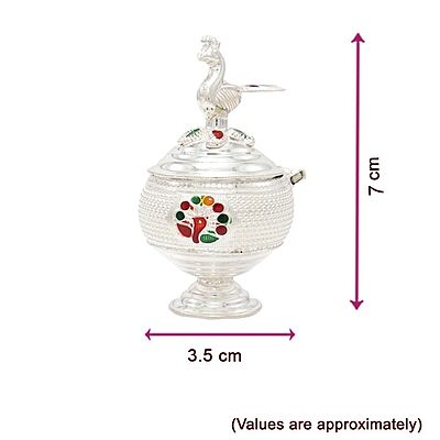 Decorative Peacock Kumkum chimizh