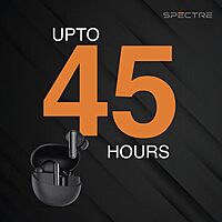Just Corseca Spectre TWS Earbuds – Bluetooth 5.4 | Quad Mic ANC & ENC | 13mm Drivers | Black
